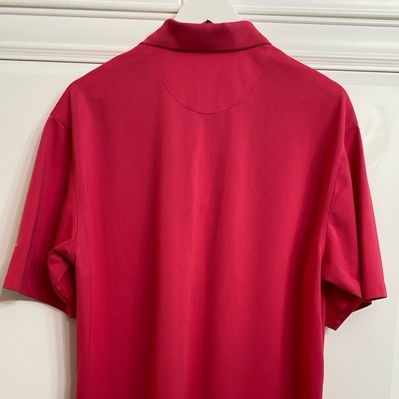 Nike Golf Mens Size Large Fuchsia Polo Shirt Cooling Sports Tennis Pickle Ball - Picture 7 of 10